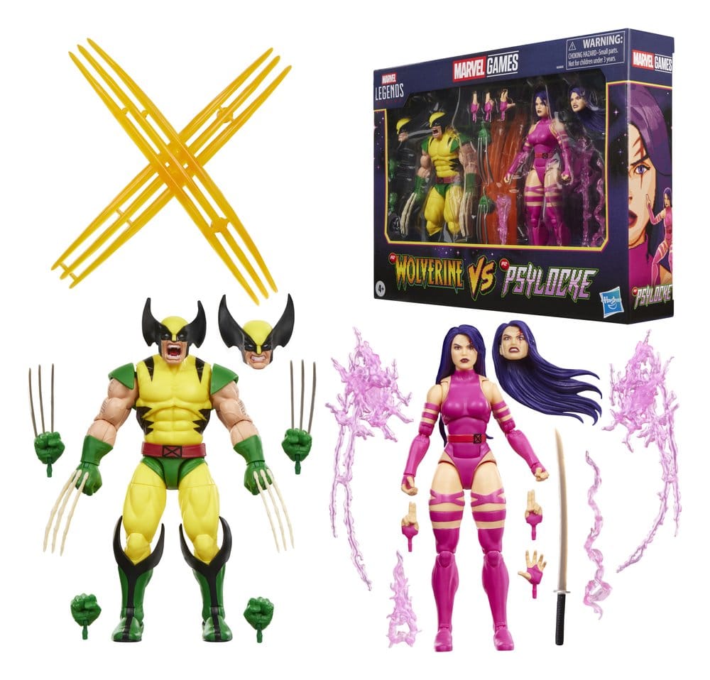 Marvel Games Marvel Legends Actionfiguren 2er-Pack Wolverine & Psylocke 15 cm Image 3