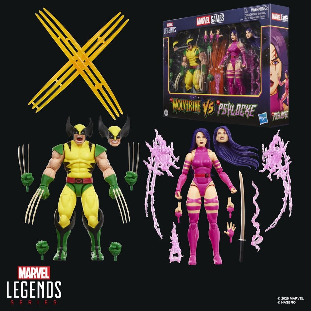 Marvel Games Marvel Legends Actionfiguren 2er-Pack Wolverine & Psylocke 15 cm Image 11