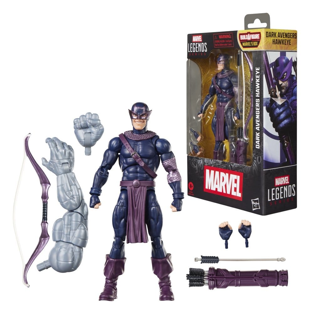 Marvel Legends Actionfigur Dark Avengers Hawkeye (BAF: Marvel's Box) 15 cm Image 3
