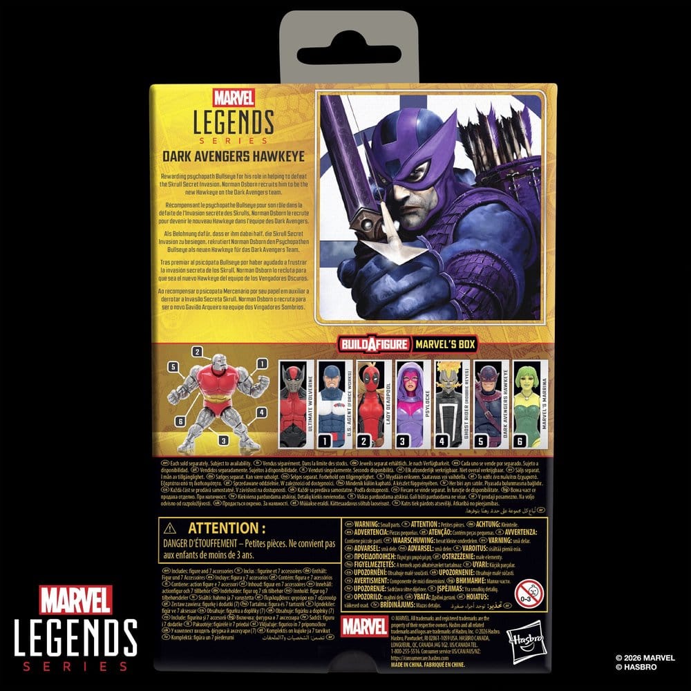 Marvel Legends Actionfigur Dark Avengers Hawkeye (BAF: Marvel's Box) 15 cm Image 15