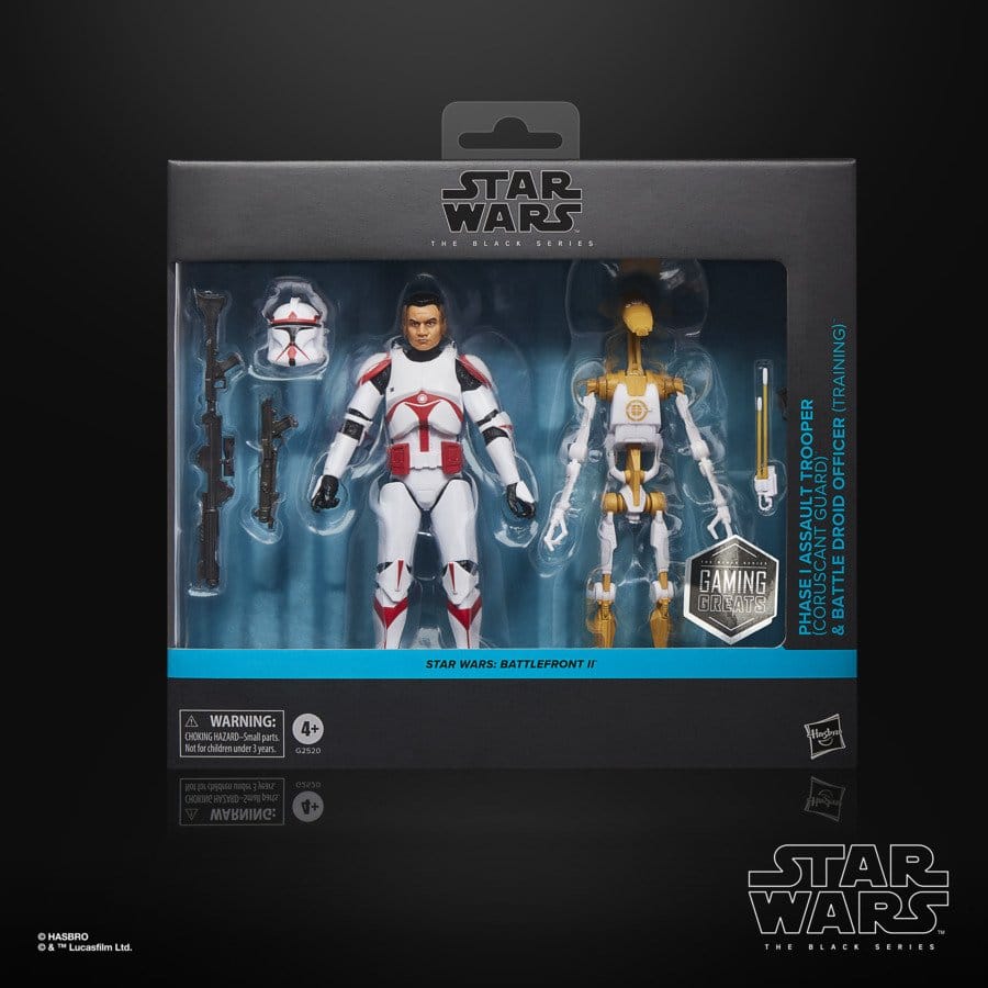 Star Wars: Battlefront II Black Series Actionfiguren 2er-Pack Phase I Assault Trooper & Battle Droid Officer 15 cm Image 2
