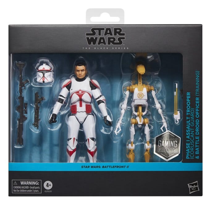 Star Wars: Battlefront II Black Series Actionfiguren 2er-Pack Phase I Assault Trooper & Battle Droid Officer 15 cm Image 3