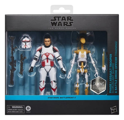 Star Wars: Battlefront II Black Series Actionfiguren 2er-Pack Phase I Assault Trooper & Battle Droid Officer 15 cm Image 3