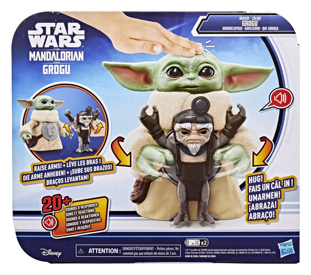 Star Wars: The Mandalorian & Grogu Elektronische Actionfigur Knuddelspaß Grogu & Anzellaner 17 cm Image 2