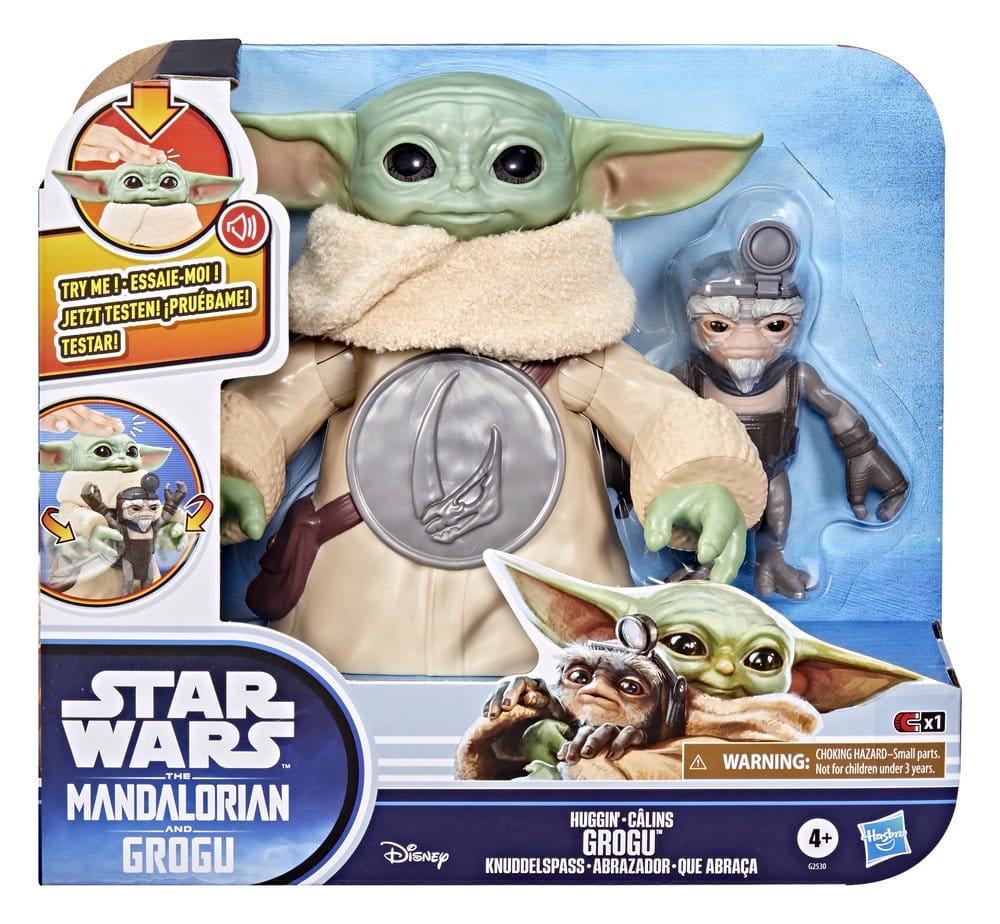 Star Wars: The Mandalorian & Grogu Elektronische Actionfigur Knuddelspaß Grogu & Anzellaner 17 cm Image 4