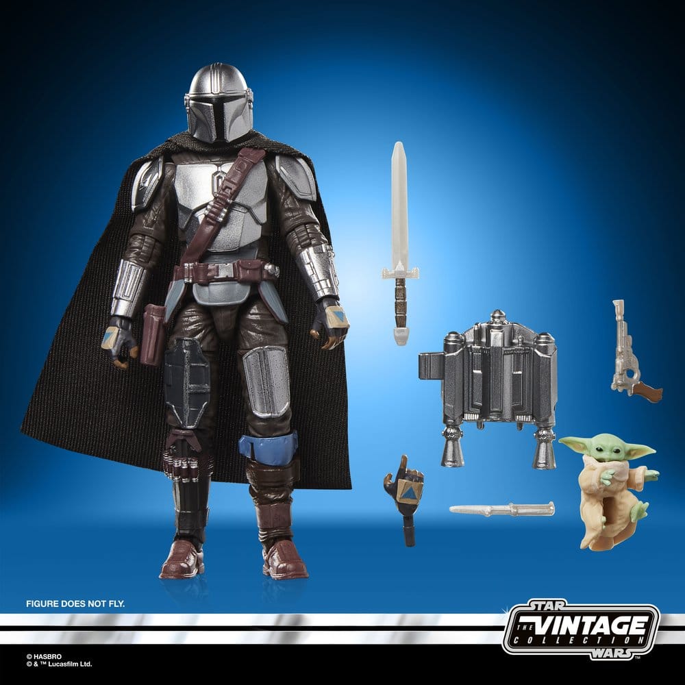 Star Wars: The Mandalorian & Grogu Vintage Collection Actionfigur The Mandalorian & Grogu 10 cm Image 12