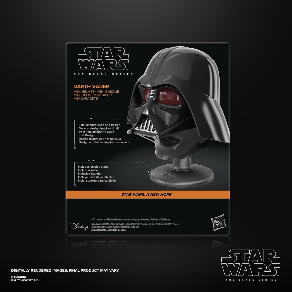 Star Wars Episode IV Black Series Mini-Helm Darth Vader 15 cm Image 4