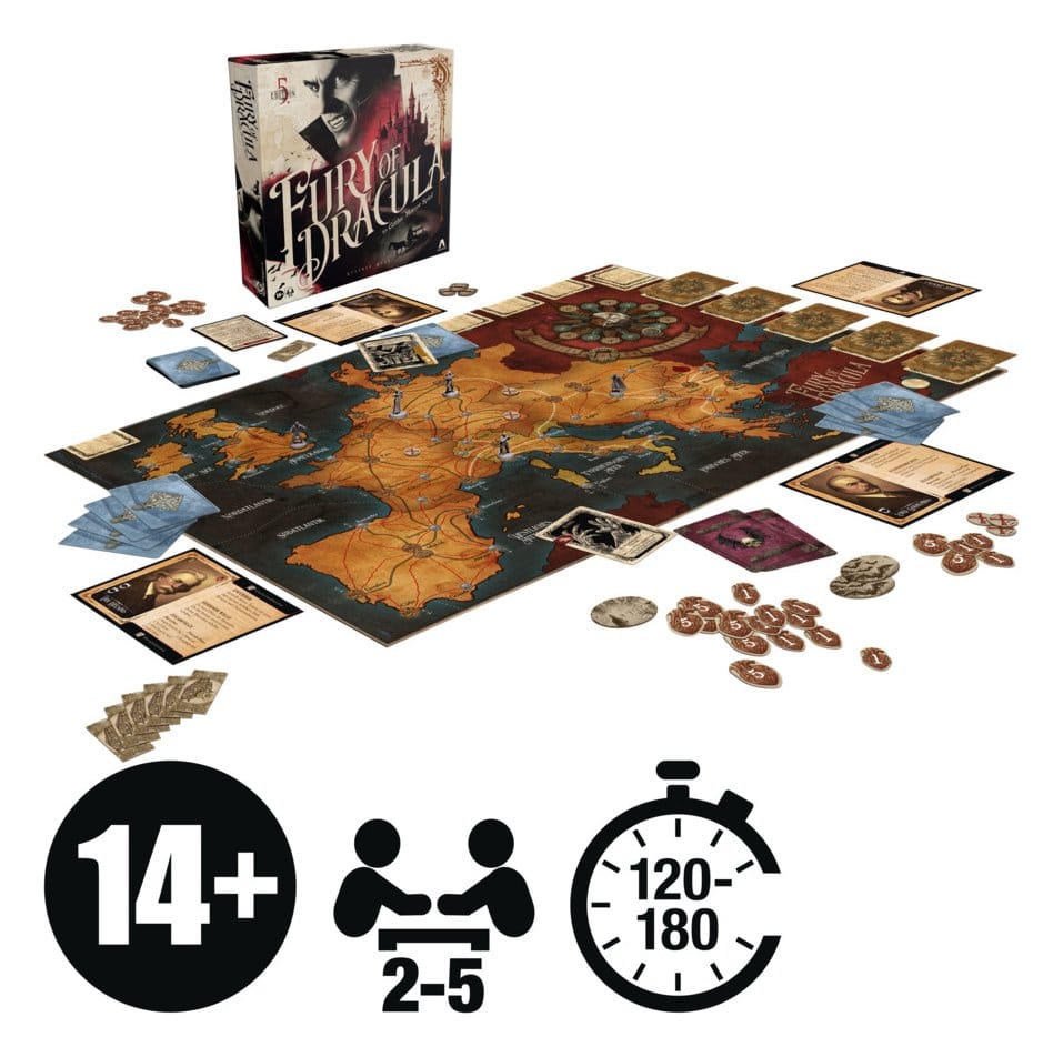 Fury of Dracula Brettspiel 5. Edition *Deutsche Version* Image 4