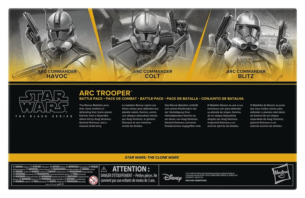 Star Wars: The Clone Wars Black Series Actionfiguren 3er-Pack ARC Trooper Havoc, Colt & Blitz 15 cm Image 3