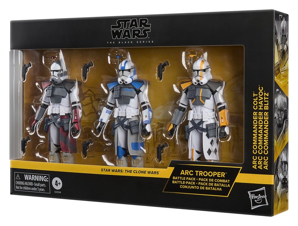 Star Wars: The Clone Wars Black Series Actionfiguren 3er-Pack ARC Trooper Havoc, Colt & Blitz 15 cm Image 4