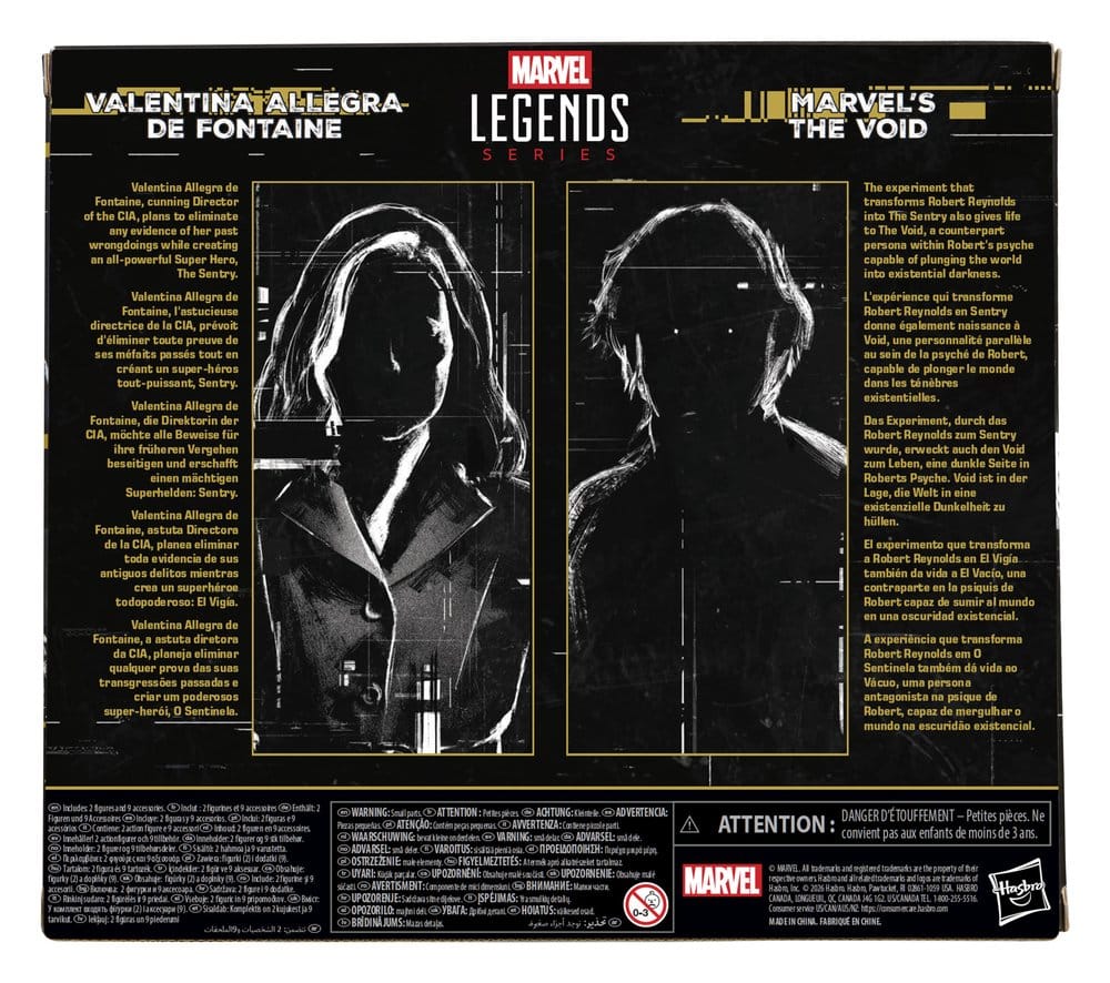 Thunderbolts Marvel Legends Actionfiguren 2er-Pack Valentina Allegra de Fontaine & Marvel's The Void 15 cm Image 2