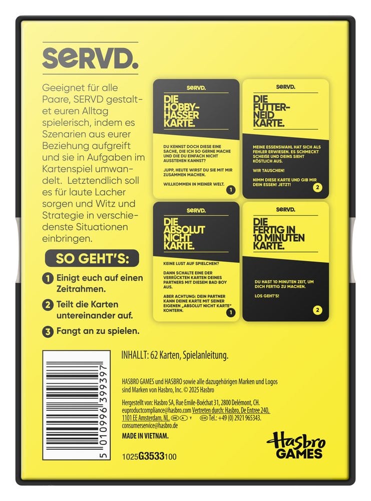 SERVD Kartenspiel für Paare *Deutsche Version* Image 2