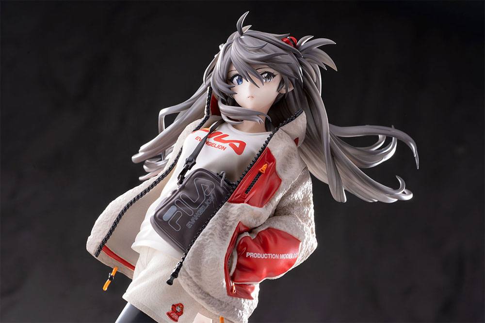 Neon Genesis Evangelion PVC Statue 1/7 Shikinami Asuka Langley Ver. Radio Eva Part 2 Original Color 25 cm Image 5