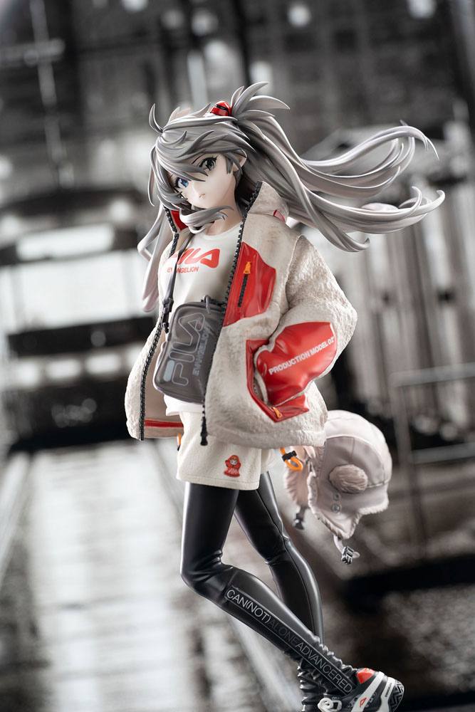 Neon Genesis Evangelion PVC Statue 1/7 Shikinami Asuka Langley Ver. Radio Eva Part 2 Original Color 25 cm Image 8