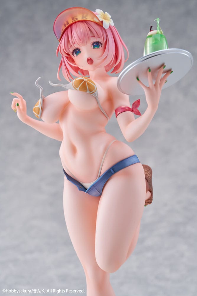 Original Illustration PVC Statue 1/7 Summer Waiter illustration by Kink Limited Edition 25 cm Image 5