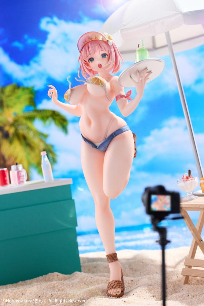Original Illustration PVC Statue 1/7 Summer Waiter illustration by Kink Limited Edition 25 cm Image 6
