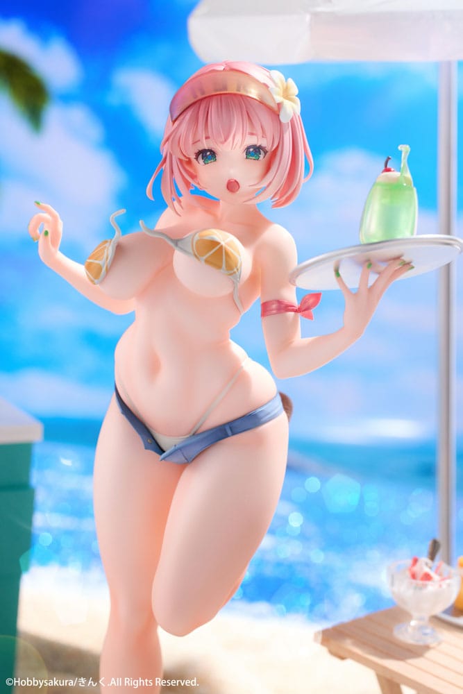 Original Illustration PVC Statue 1/7 Summer Waiter illustration by Kink Limited Edition 25 cm Image 7