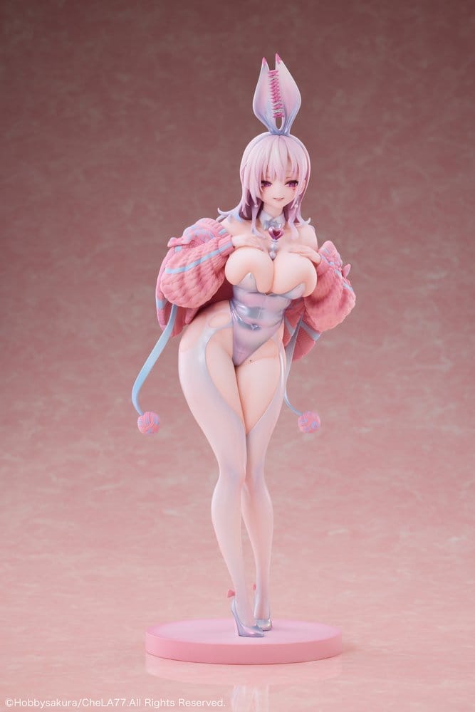 Original Character PVC Statue 1/6 Knit Bunny Girl illustration by CheLA77 Deluxe Edition 30 cm Image 1