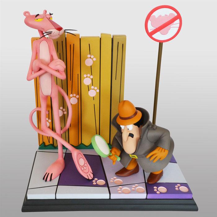 Der rosarote Panther Statue Pink Panther & The Inspector 41 cm Image 1