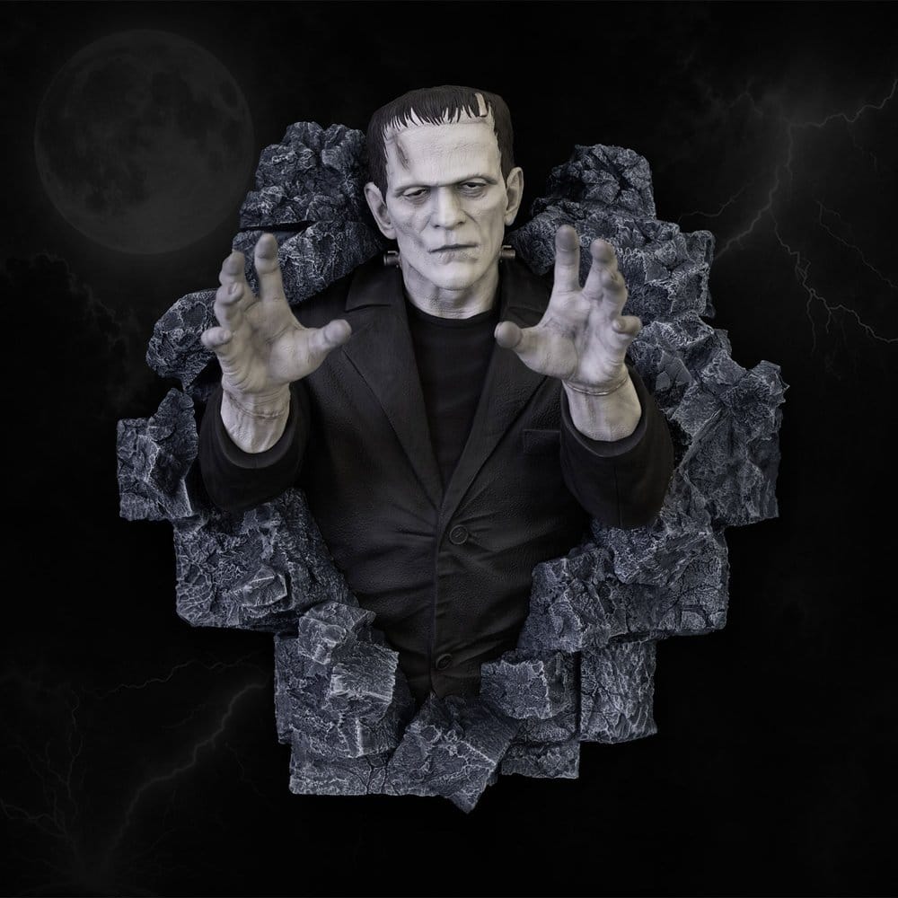 Frankenstein Wandskulptur Classic Horror Edition Half Scale 48 cm Image 1