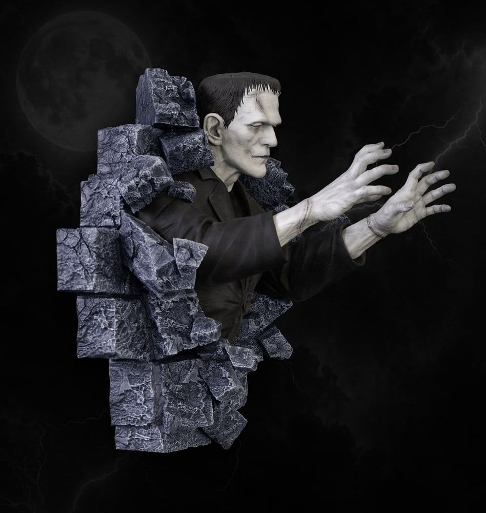 Frankenstein Wandskulptur Classic Horror Edition Half Scale 48 cm Image 2