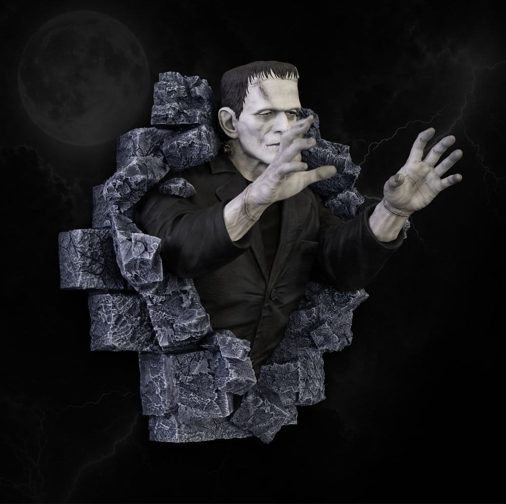 Frankenstein Wandskulptur Classic Horror Edition Half Scale 48 cm Image 3