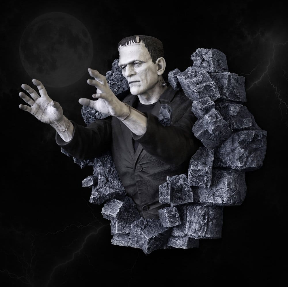 Frankenstein Wandskulptur Classic Horror Edition Half Scale 48 cm Image 4