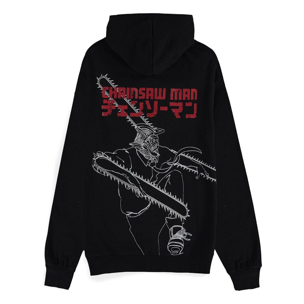 Chainsaw Man Kapuzenpullover mit Reißverschluß Chainsaw Devil  Größe XL Image 1