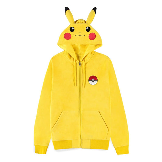 Pokémon Kapuzenjacke mit Reißverschluß Pikachu  Größe M Image 1