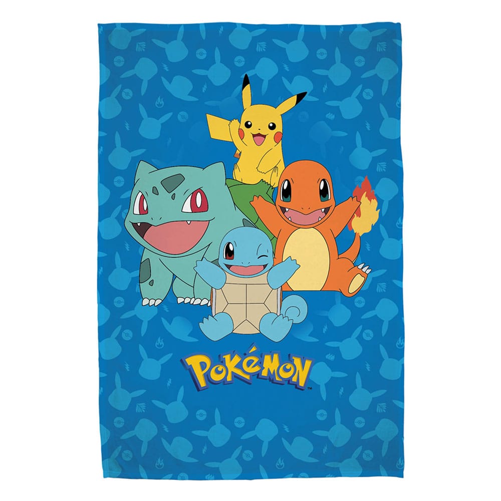 Pokemon Flanell-Fleecedecke Starter Pokemon 130 x 160 cm Image 1
