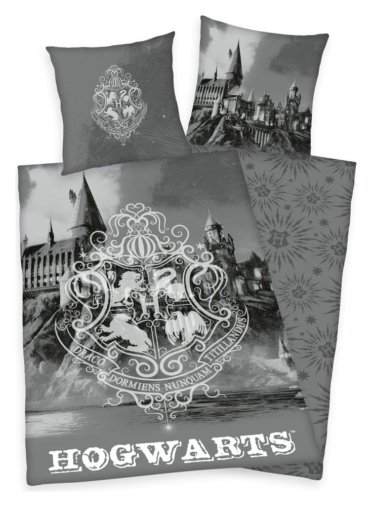 Harry Potter Bettwäsche Hogwarts Gray 135 x 200 cm Image