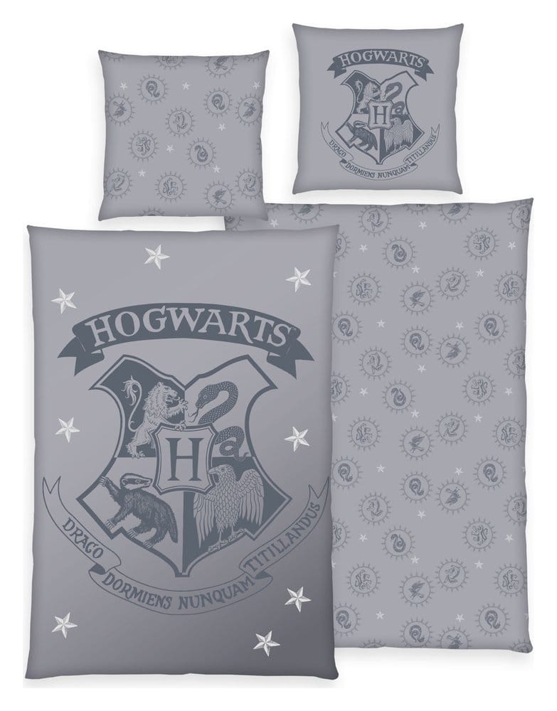 Harry Potter Bettwäsche Mystical Gray 135 x 200 cm Image