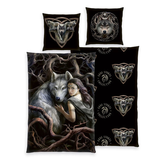 Anne Stokes Bettwäsche Wolfs 135 x 200 cm Image