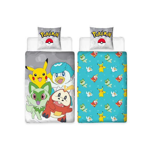 Pokemon Bettwäsche Pokemon light blue 135 x 200 cm Image