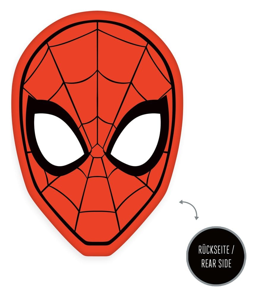 Marvel Soft Velboa Dekokissen Spider Man Head 22 x 32 cm Image