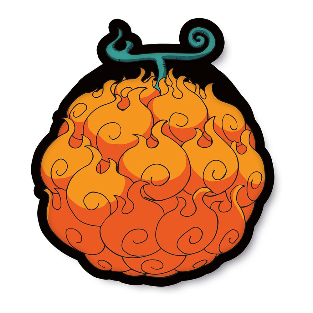 One Piece Dekokissen Feuer Feuer Frucht 36 cm Image 1