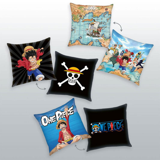 One Piece Kissen 3er-Pack Characters 40 x 40 cm Image