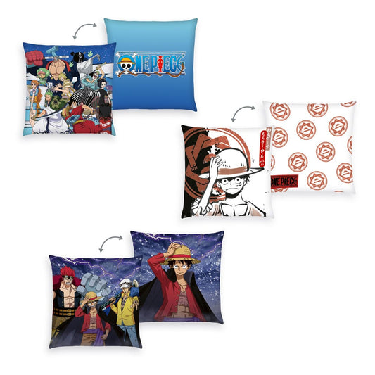 One Piece Kissen 3er-Pack Monkey D. Luffy 40 x 40 cm Image