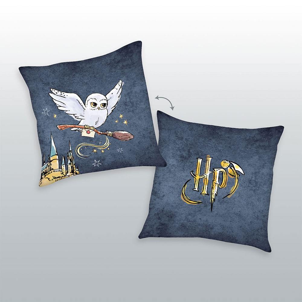 Harry Potter Kissen Logo & Hedwig 40 x 40 cm Image