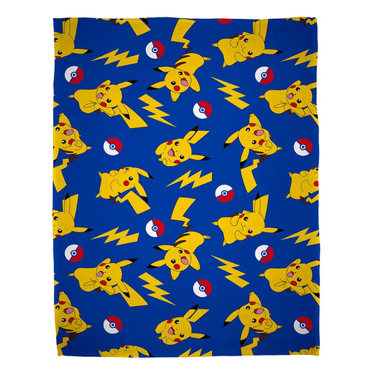 Pokemon Decke Pikachu Allover Print  130 x 170 cm Image