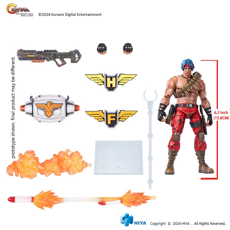 Contra: Operation Galuga Exquisite Basic Actionfigur Lance Bean 16 cm Image 10