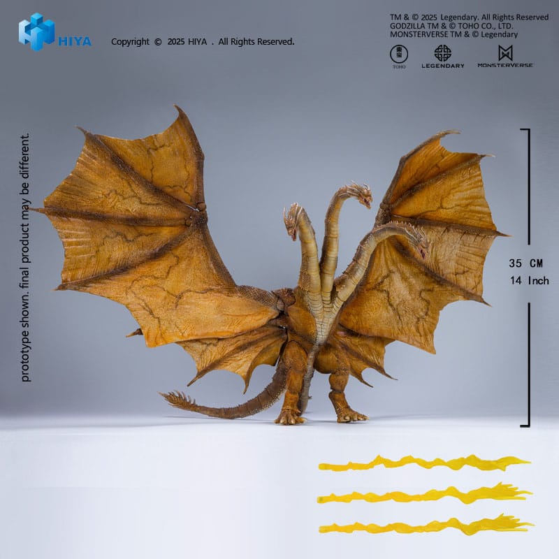 Godzilla: King of the Monsters 2019 Exquisite Basic Actionfigur King Ghidorah 2.0 25 cm Image 11