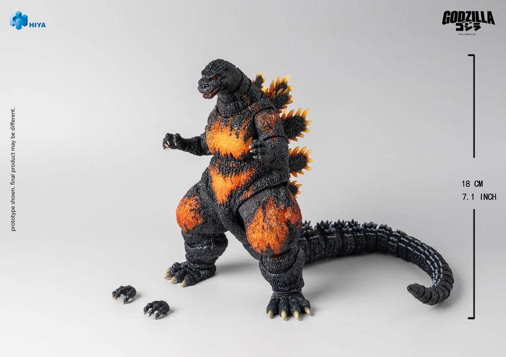 Godzilla vs. Destoroyah (1995) Exquisite Basic Actionfigur Burning Godzilla 18 cm Image 2