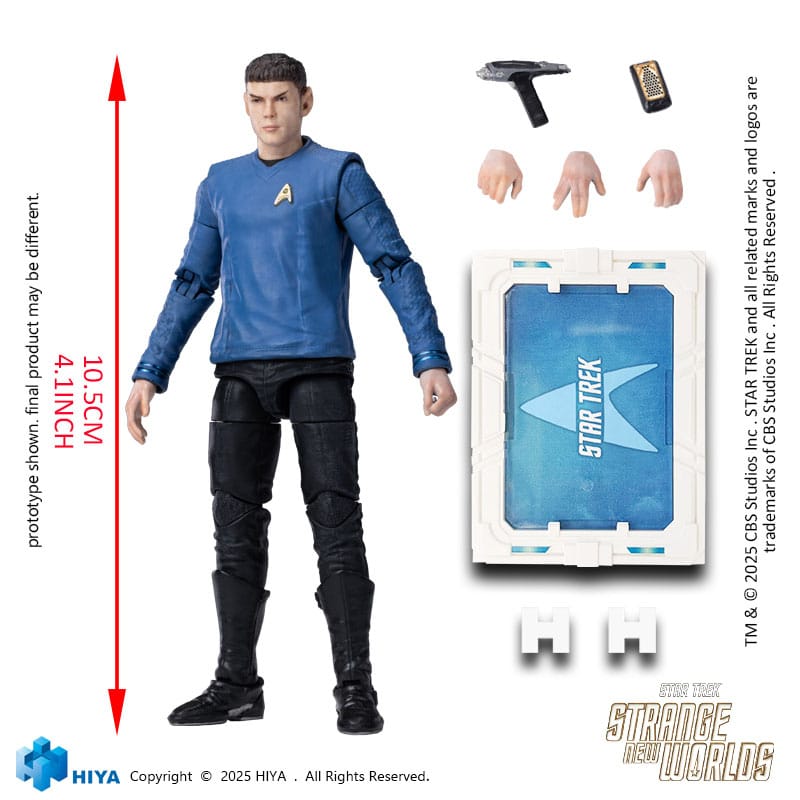 Star Trek Strange New Worlds Exquisite Mini Series Actionfigur 1/18 Spock 11 cm Image 10