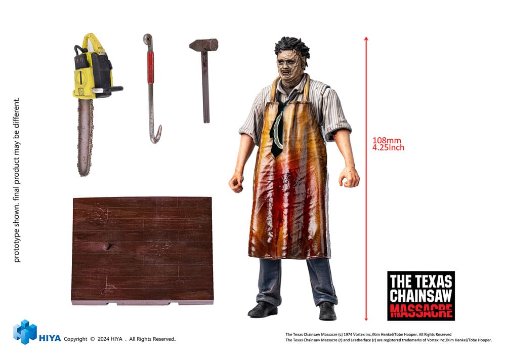 Texas Chainsaw Massacre (1974) Exquisite Mini Actionfigur 1/18 LeatherFace - Killing Mask 11 cm Image 11