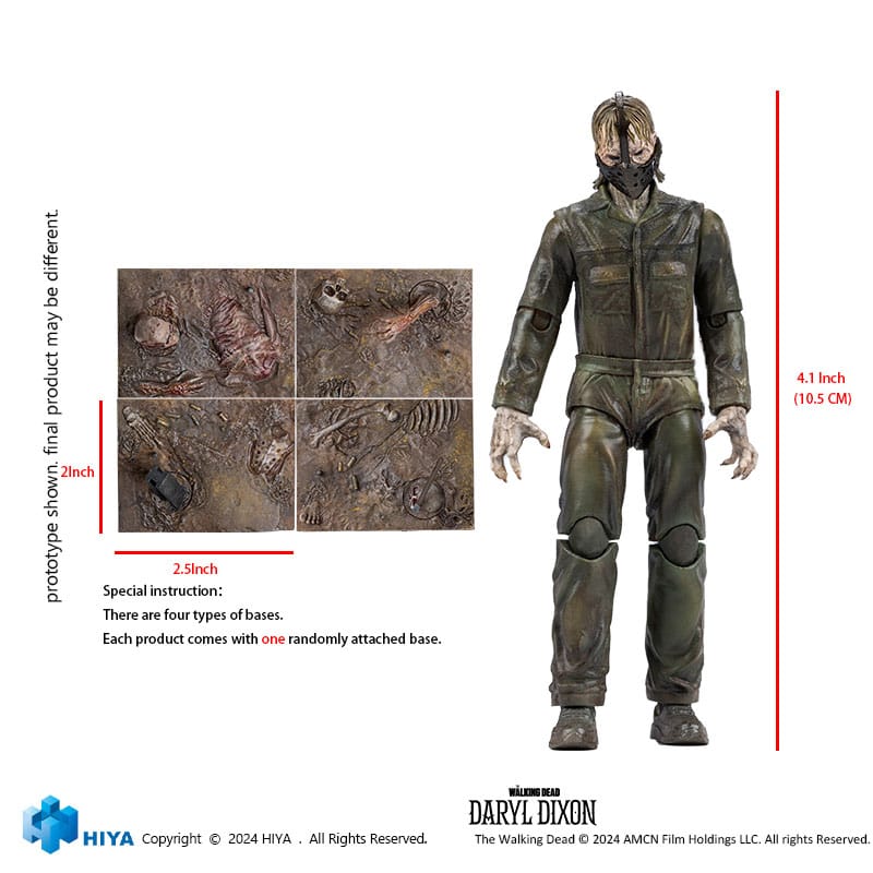 The Walking Dead Exquisite Mini Actionfigur 1/18 Daryl Dixon Dark Eyes Walker 11 cm Image 10