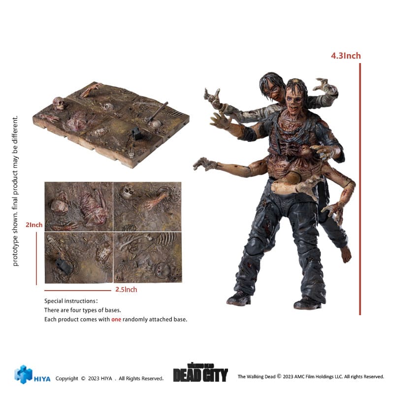 The Walking Dead Exquisite Mini Actionfigur 1/18 Dead City Walker King 11 cm Image 4
