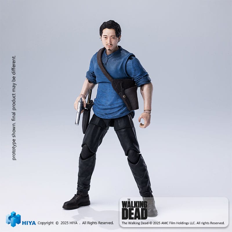 The Walking Dead Exquisite Mini Series Actionfigur 1/18 Glenn 11 cm Image 2