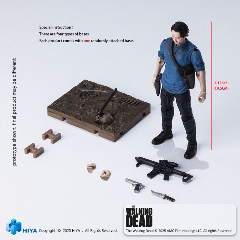 The Walking Dead Exquisite Mini Series Actionfigur 1/18 Glenn 11 cm Image 9