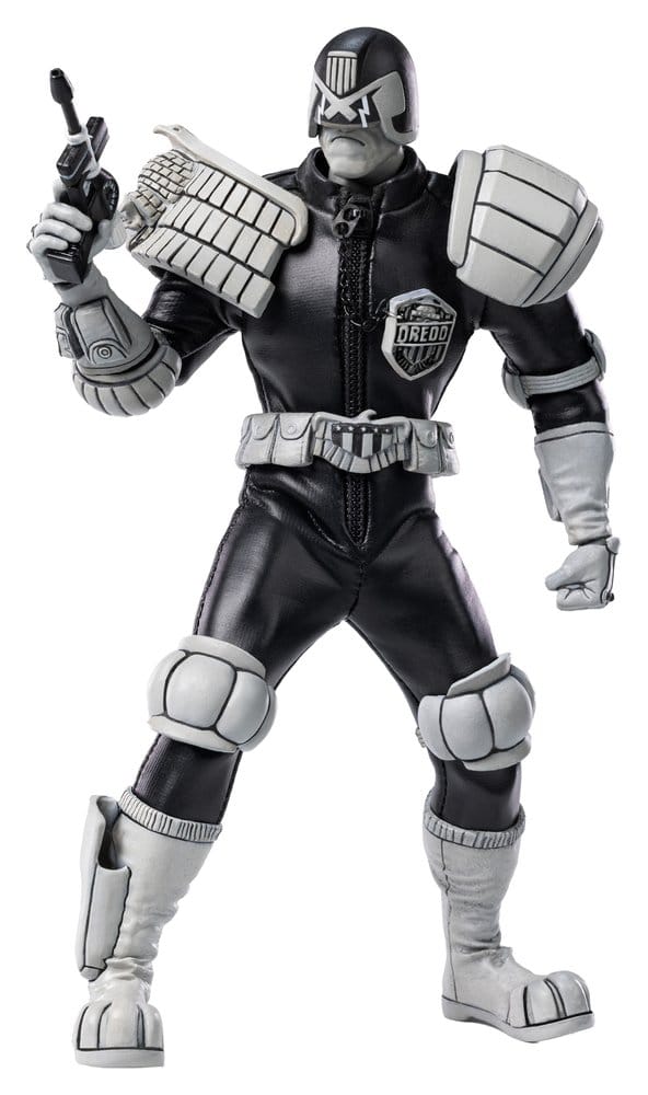 Judge Dredd Exquisite Super Actionfigur 1/12 Judge Dredd Black & White Ver. 15 cm Image 1